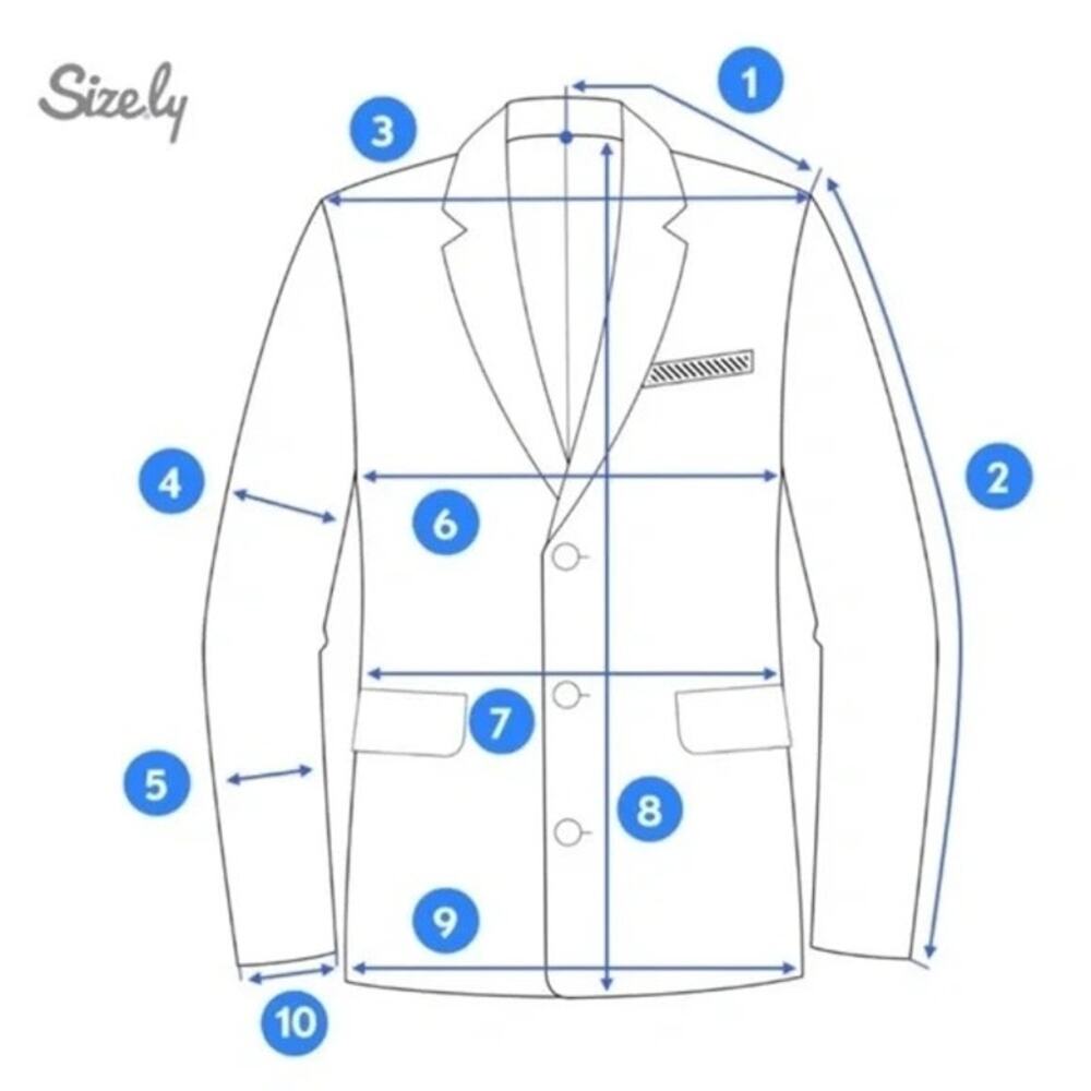 Dockers Black‎ Two Button Single Vent Suit Jacket Blazer Sport Coat Size 42 L - Picture 3 of 6